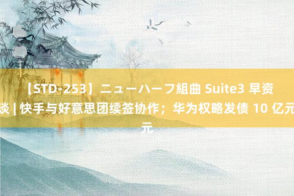 【STD-253】ニューハーフ組曲 Suite3 早资谈 | 快手与好意思团续签协作；华为权略发债 10 亿元