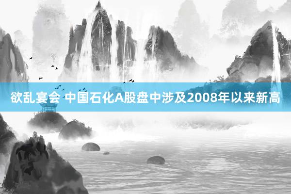 欲乱宴会 中国石化A股盘中涉及2008年以来新高