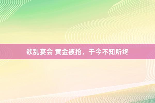 欲乱宴会 黄金被抢，于今不知所终