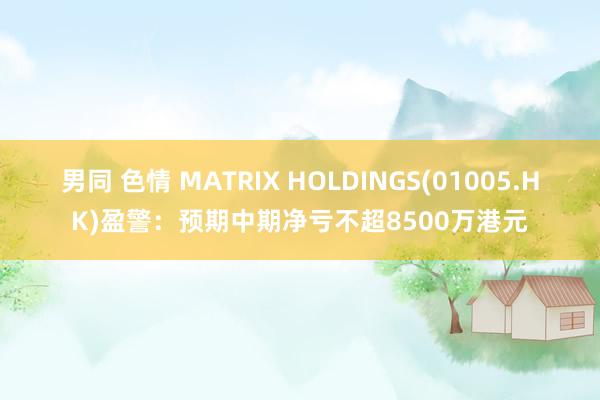 男同 色情 MATRIX HOLDINGS(01005.HK)盈警：预期中期净亏不超8500万港元